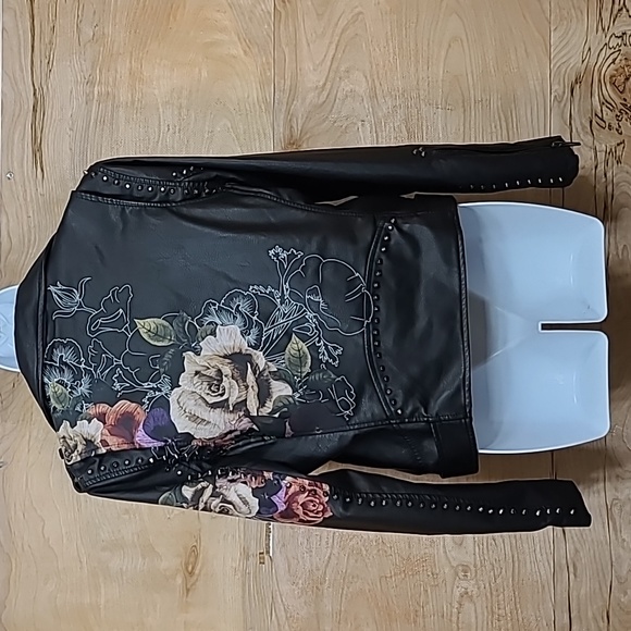 NWOT Blank NYC Love and Leave Faux Leather Moto Jacket Sz S - Picture 5 of 8